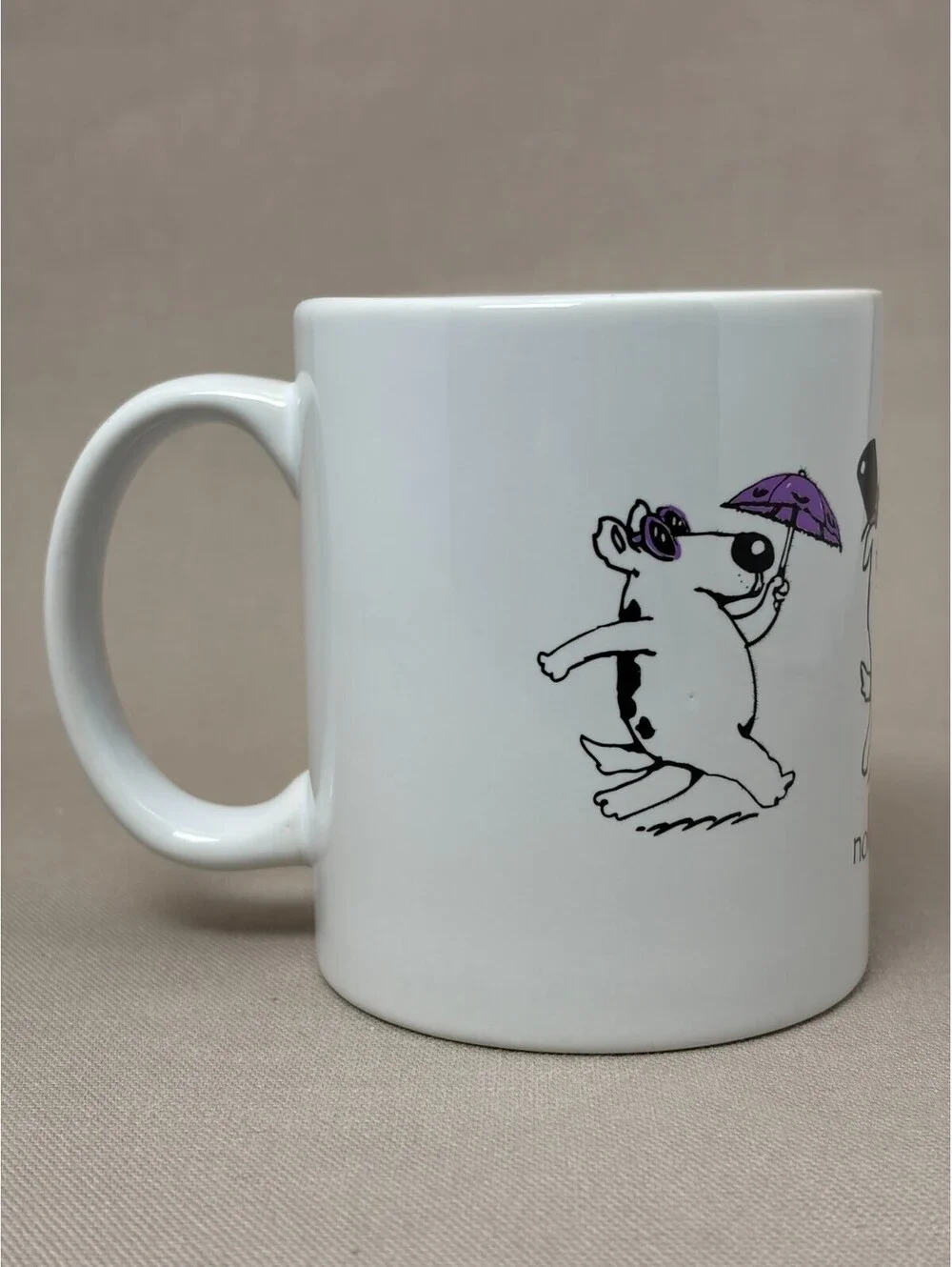 Vintage 2009 Nola Dogs Coffee Mug New Orleans Jazz Mardi Gras Second Line 11 oz
